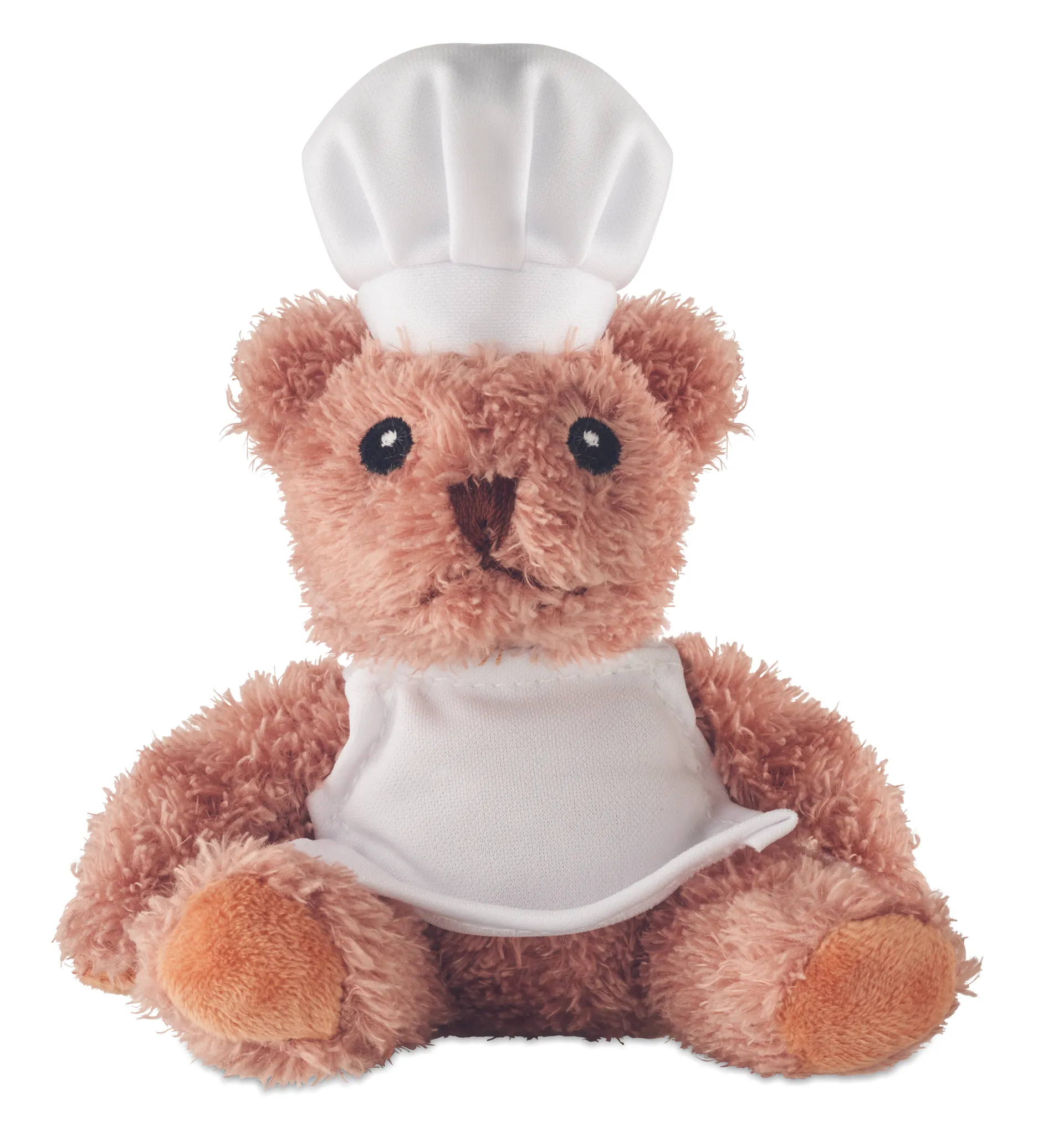 Pluche teddybeer chef-kok Wit