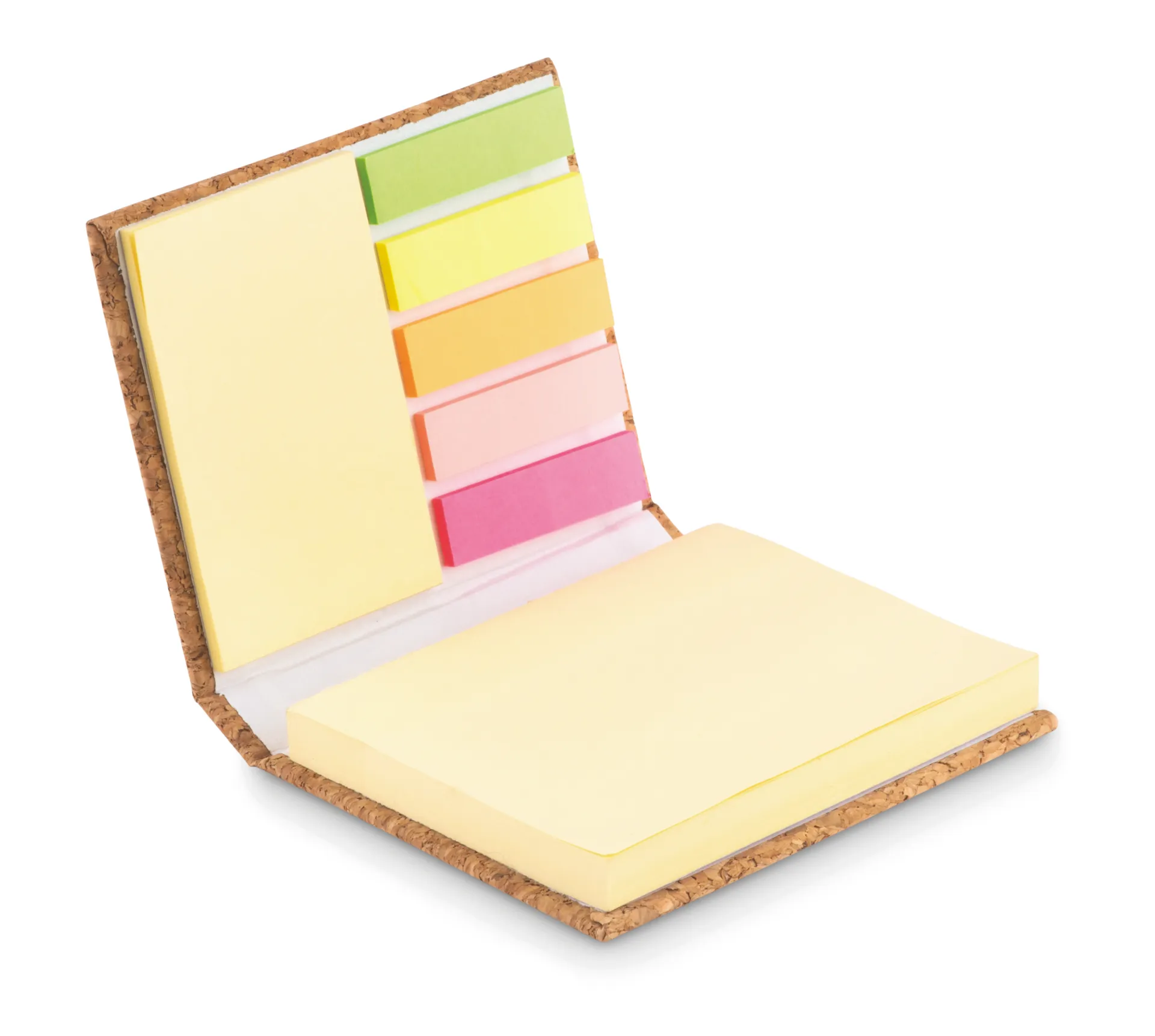 Memoboekje kurk Beige