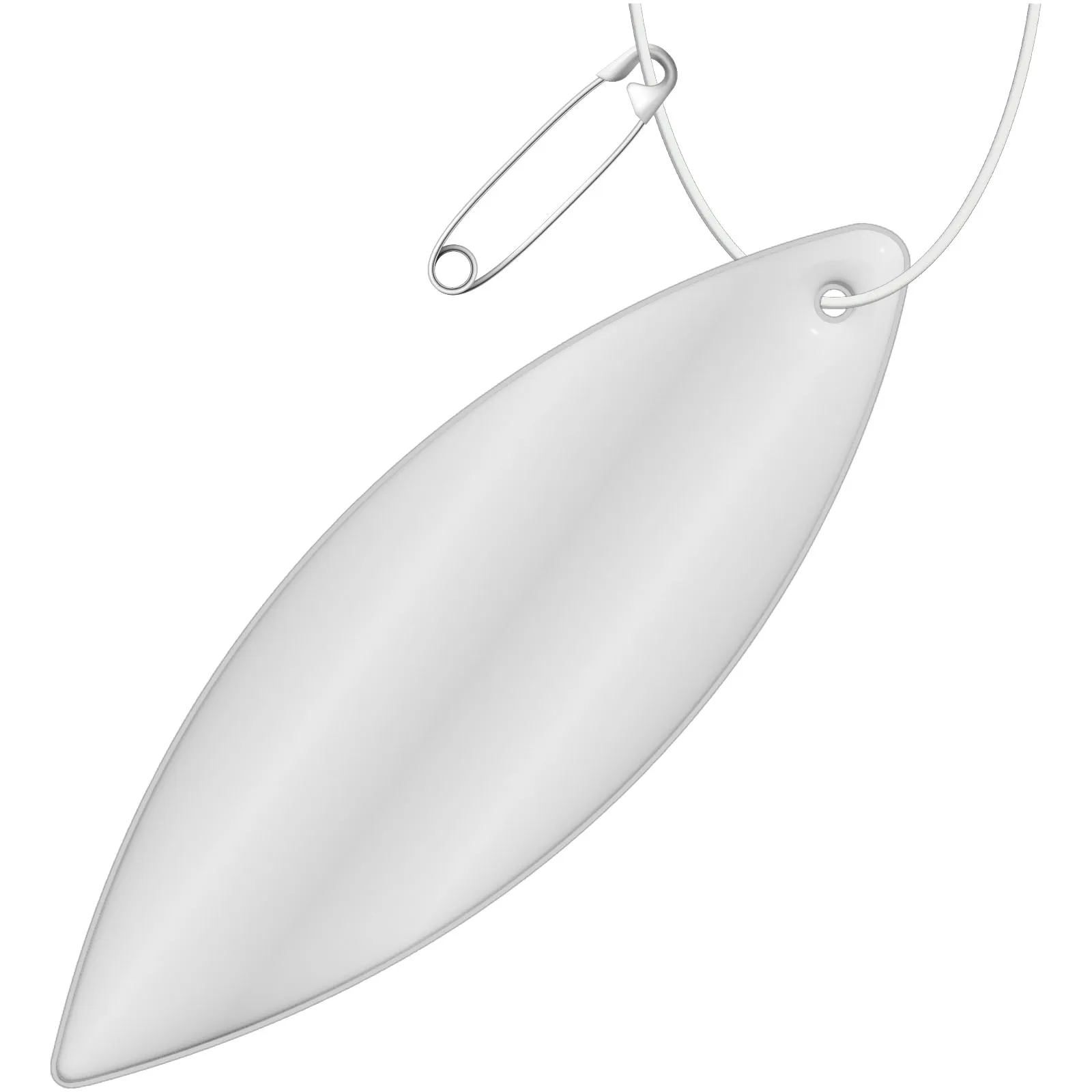 RFX™ H-12 reflecterende TPU hanger met ellips Wit