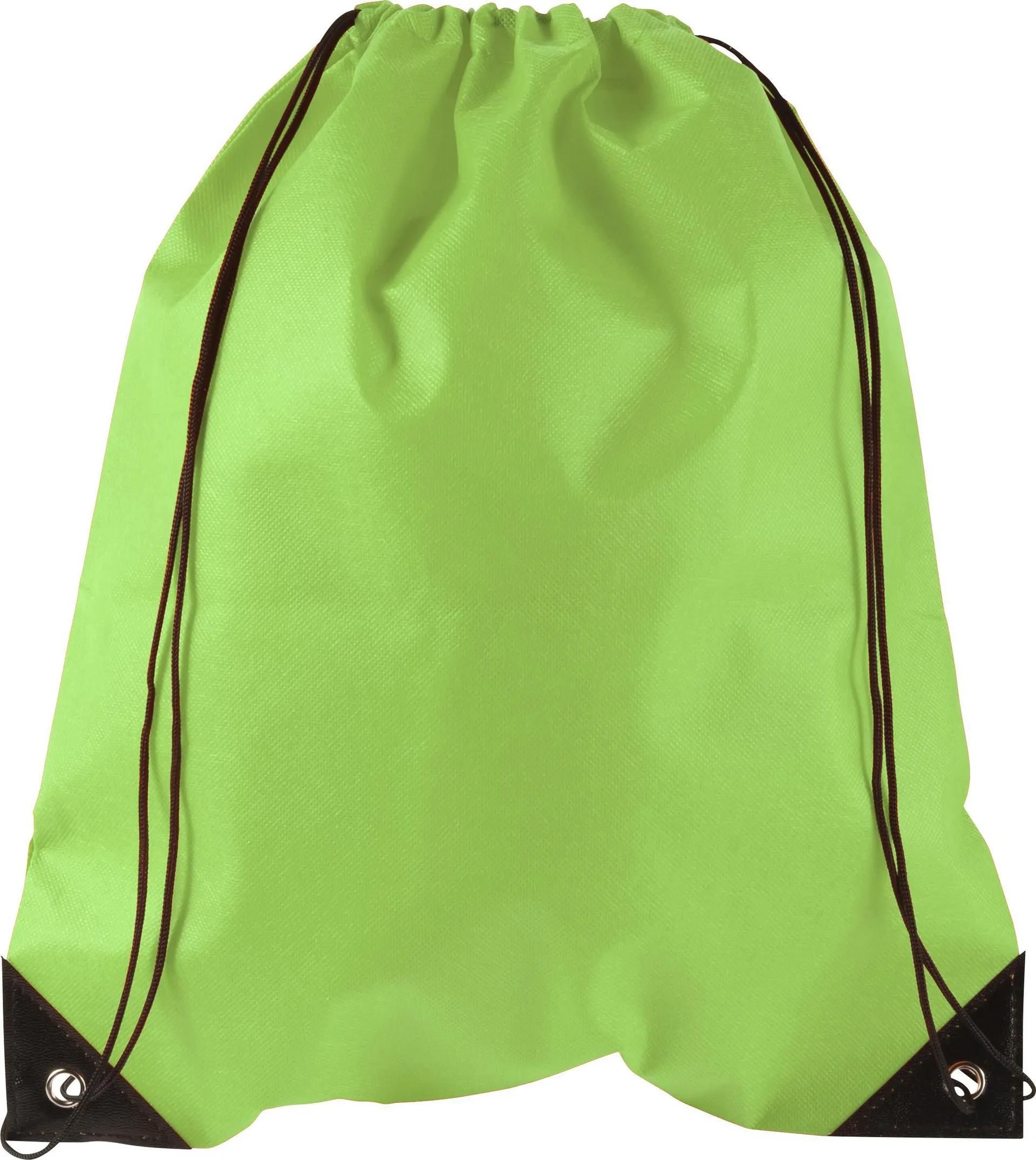 Non-woven (80 gr/m²) trekkoord rugtas Nathalie lime