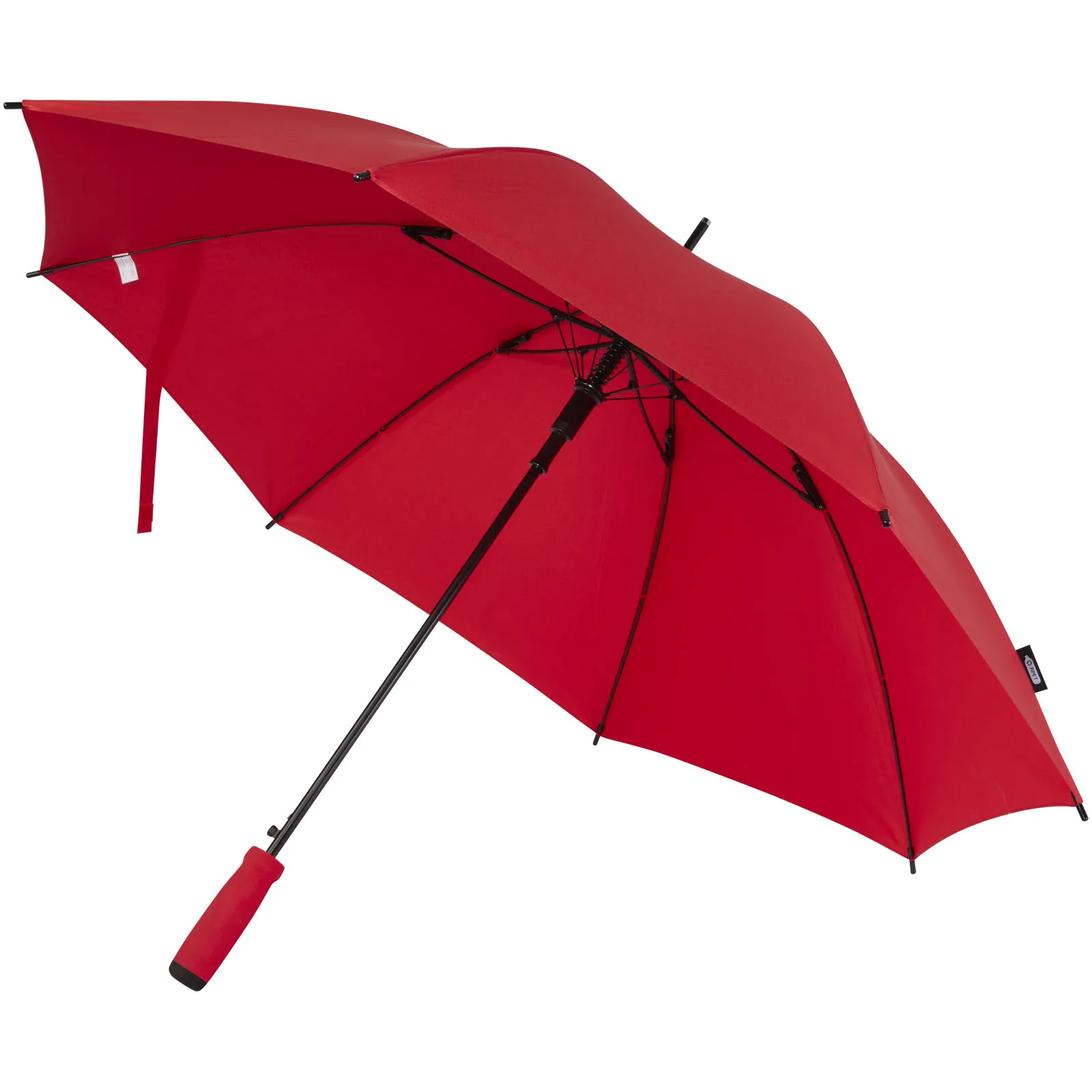 Niel 23" automatisch openende paraplu van gerecycled PET Rood