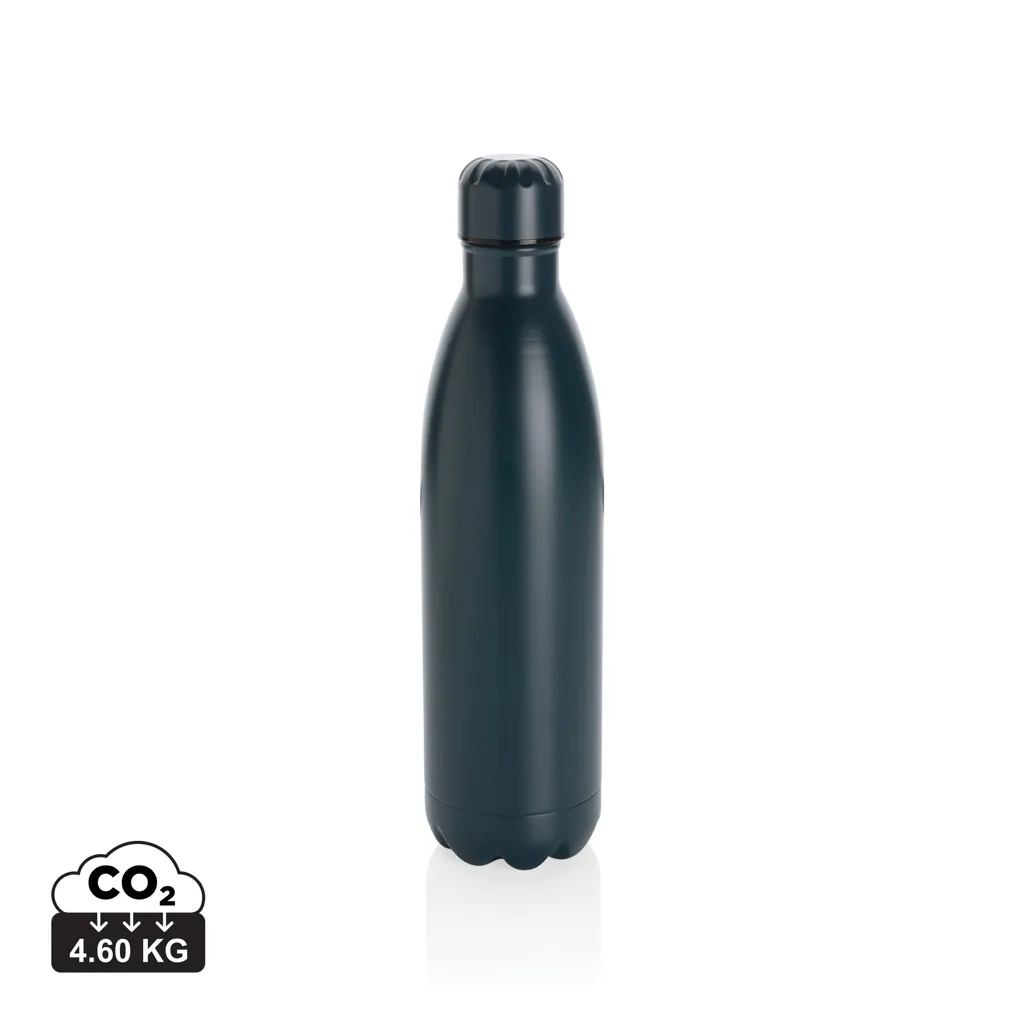 Unikleur vacuum roestvrijstalen fles 750ml donkerblauw