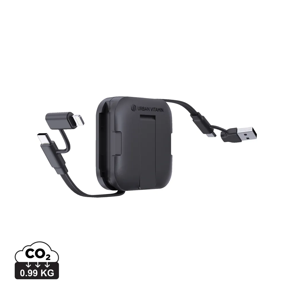 Urban Vitamin San Jose 100W standaard met uittrekbare kabel zwart
