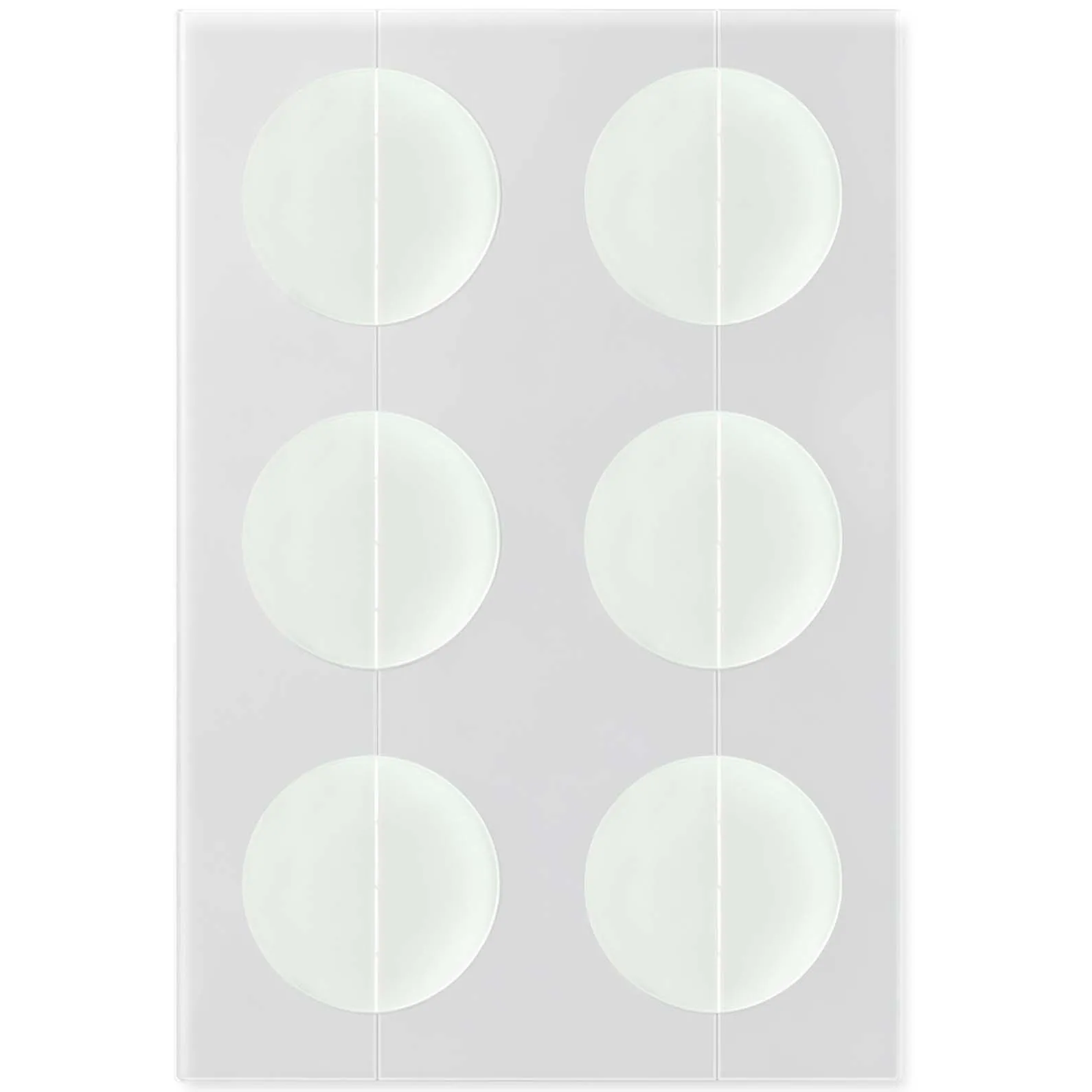 Set van 6 pleisters tegen oneffenheden, in een full colour bedrukbare papieren envelop Wit