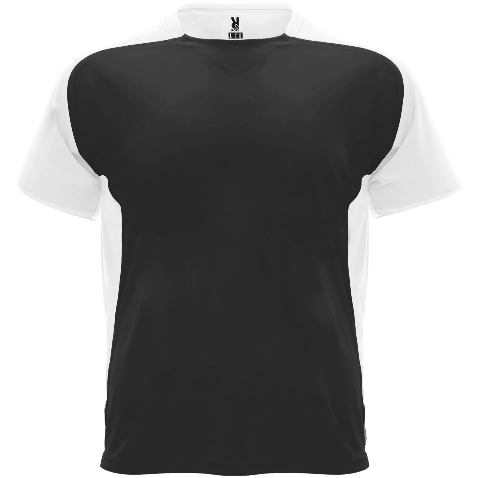 Bugatti unisex sportshirt met korte mouwen Zwart
