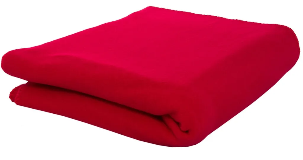 Fleeceplaid 150x120 cm, 250 gr/m² Rood