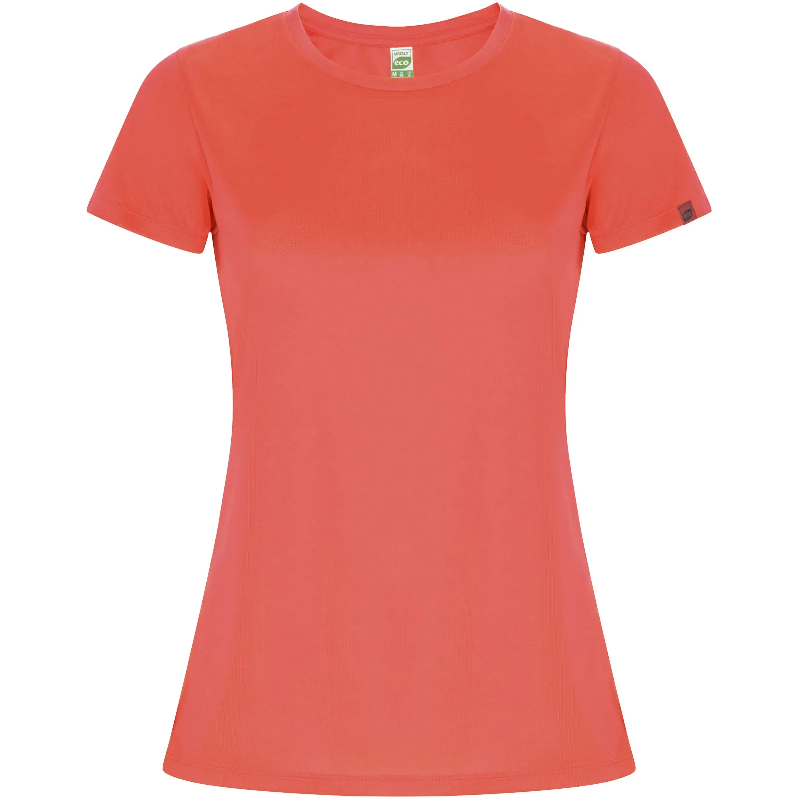Imola 135 g/m² sportshirt met korte mouwen voor dames Fluorkoraal