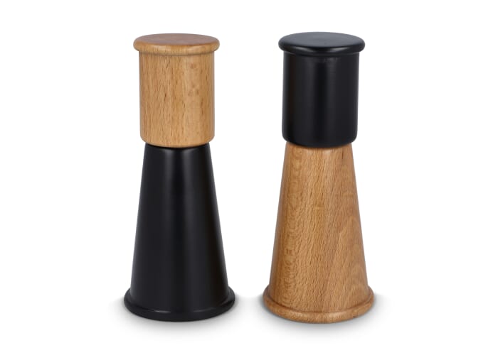 Sagaform Gurken Zout- en Pepermolen Set klein, 15cm Zwart
