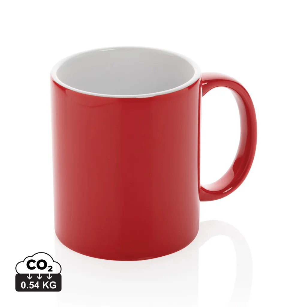 Keramische classic mok 350 ml rood