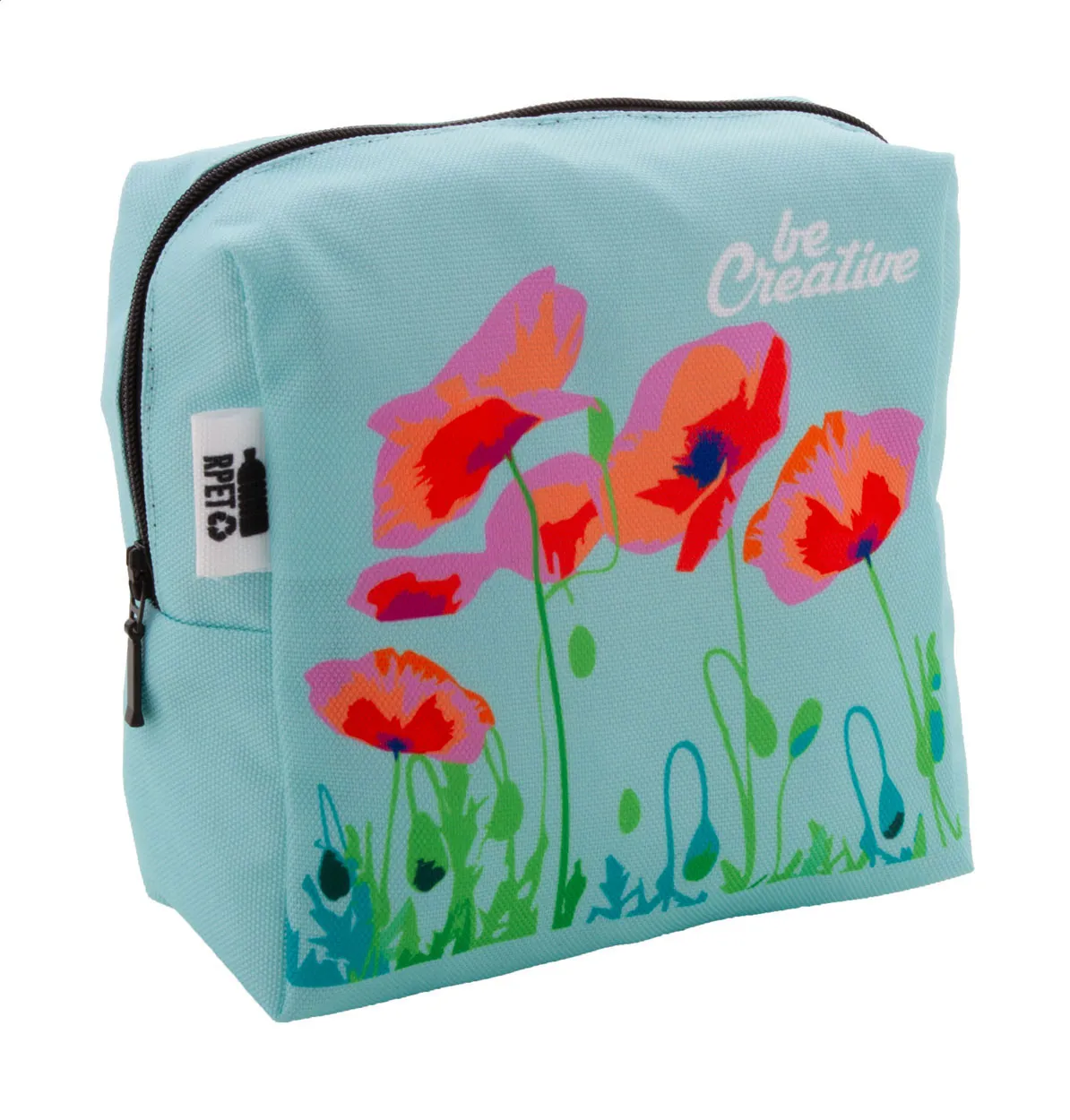 CreaBeauty Square M custom made make-up tas zwart