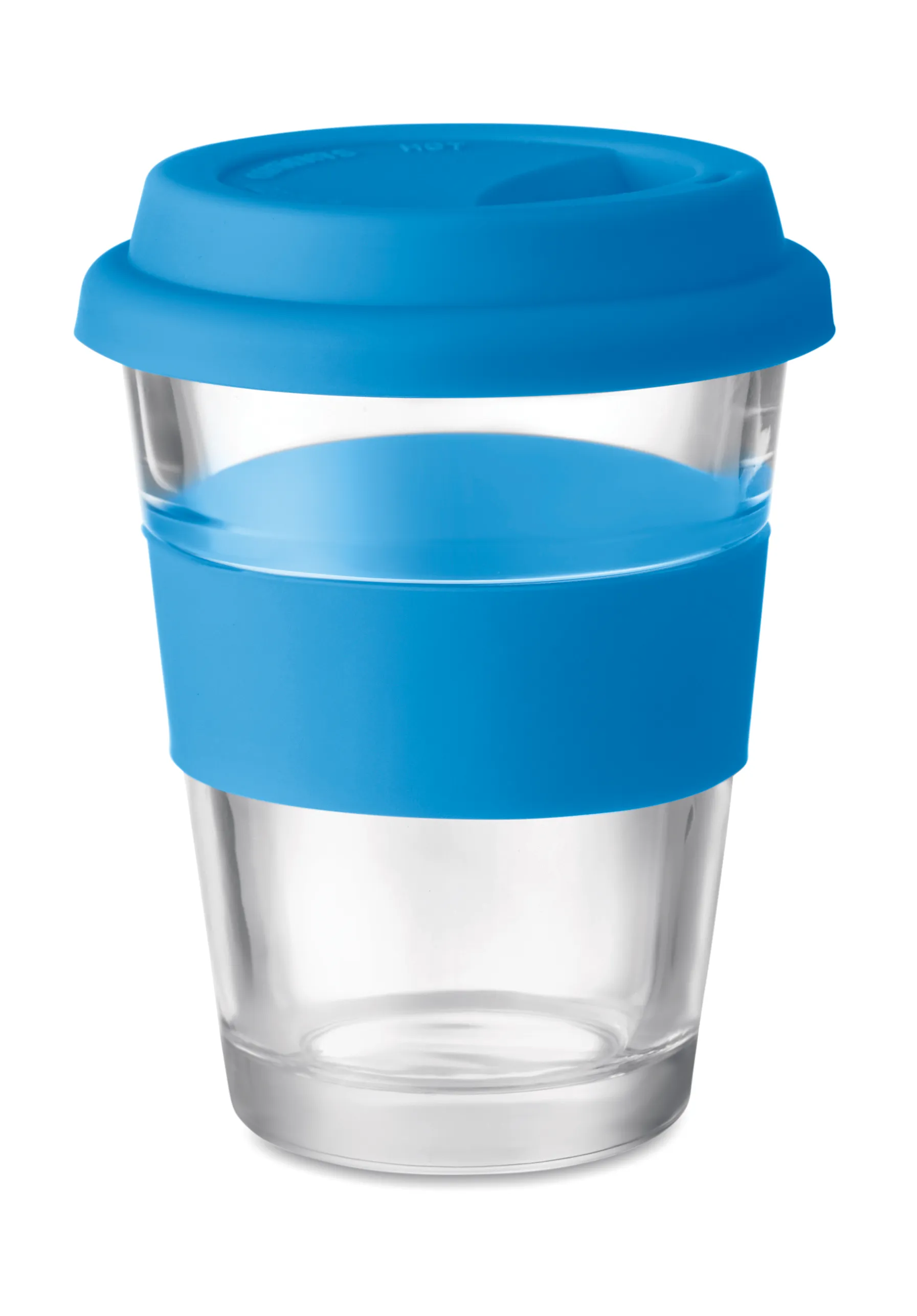 Glazen drinkbeker 350 ml Blauw