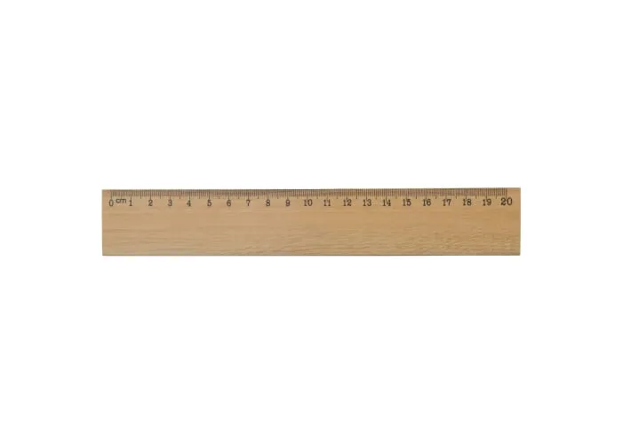Houten liniaal 20cm Hout