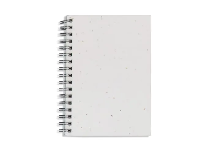 Spiraal notitieboekje zaadpapier