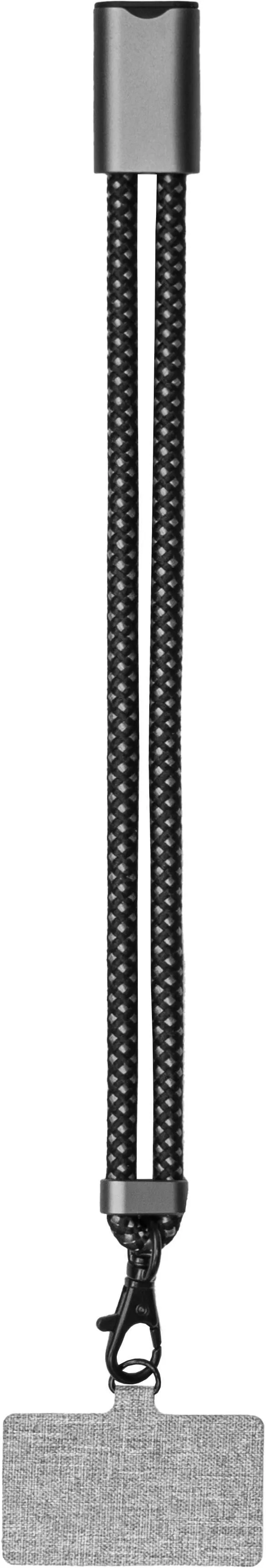 BrandCharger Lany Wristband Charge oplaadkabel gun metal