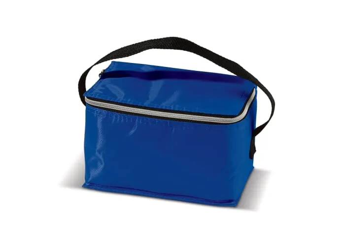 Koeltas met rits klein 20 x 12.5 x 13 cm Blauw