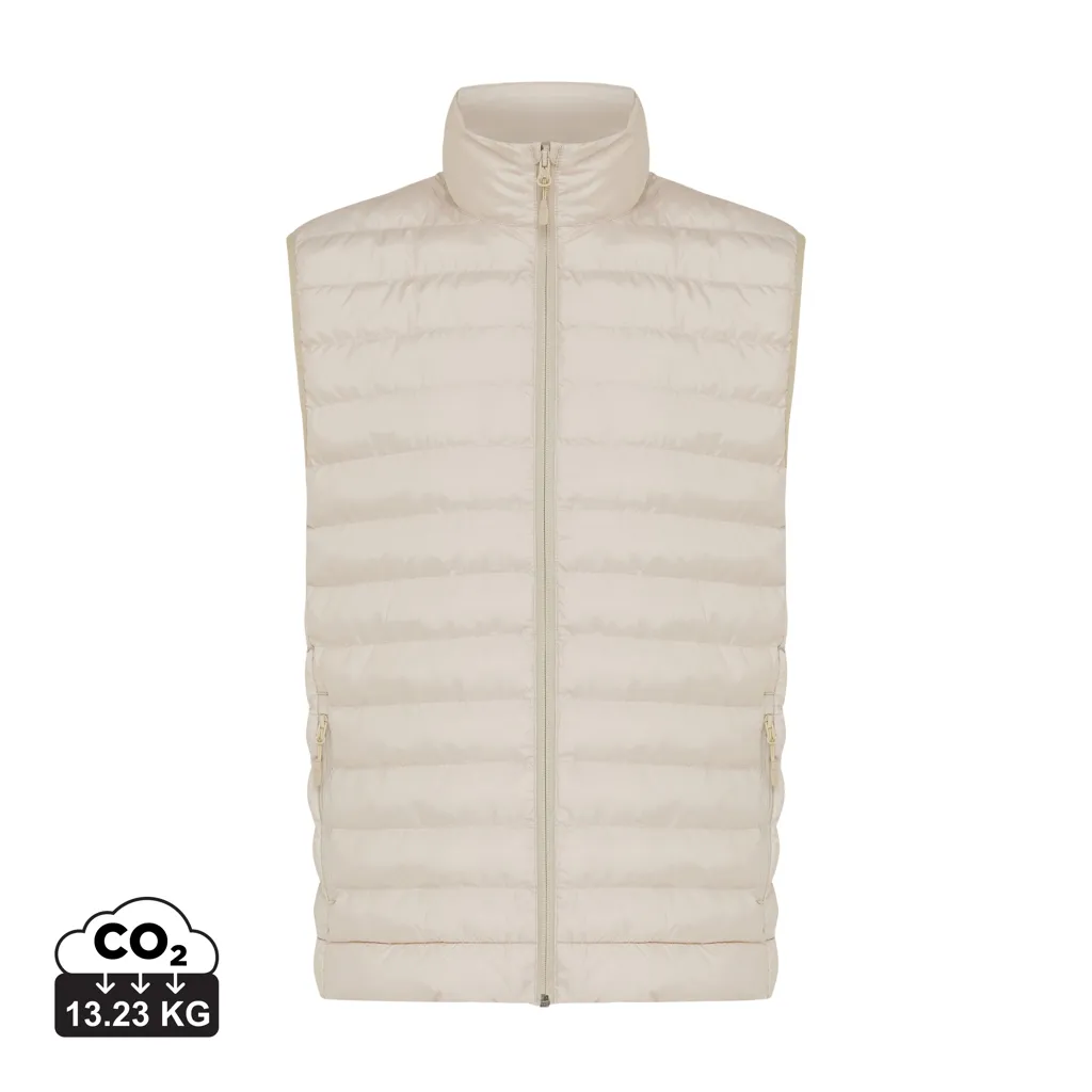 IQONIQ Meru heren gerecycled polyester bodywarmer beige