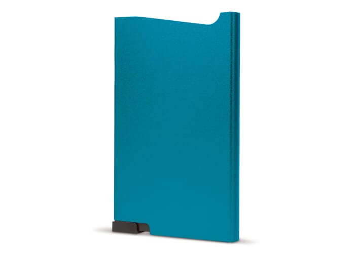 RFID aluminium bankpashouder Lichtblauw