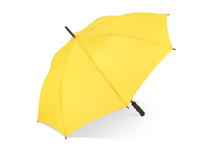 Bosco 190T Polyester 23" Stok paraplu Auto open Geel