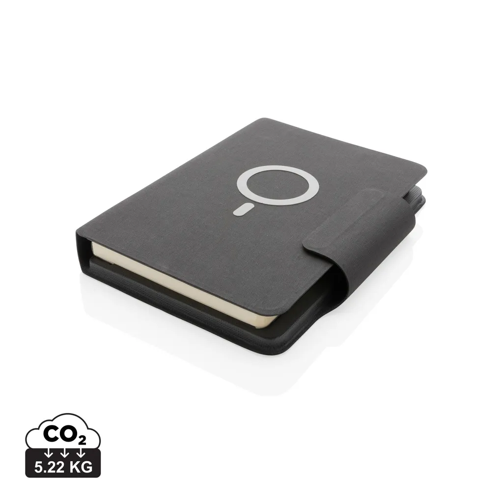 Artic Magnetic 10W draadloos oplaadbaar A5-notitieboek zwart
