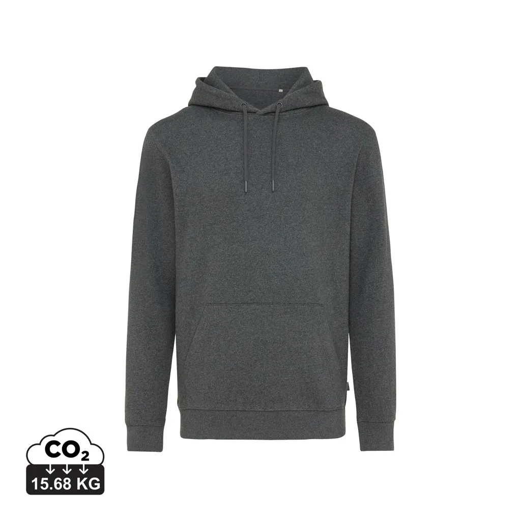 IQONIQ Torres gerecycled katoen hoodie ongeverfd heather anthracite