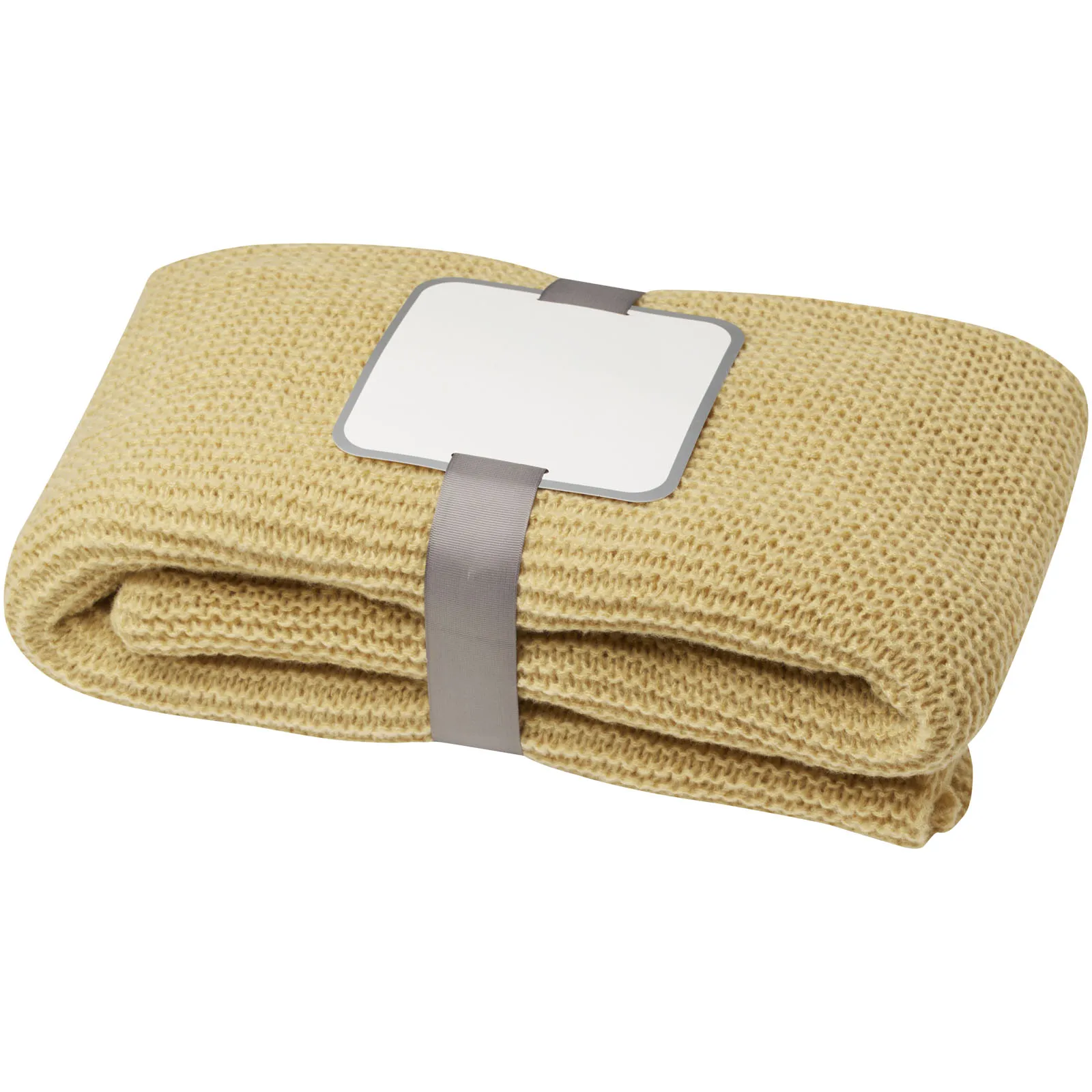 Suzy 150 x 120 cm deken van gebreid GRS-polyester Beige