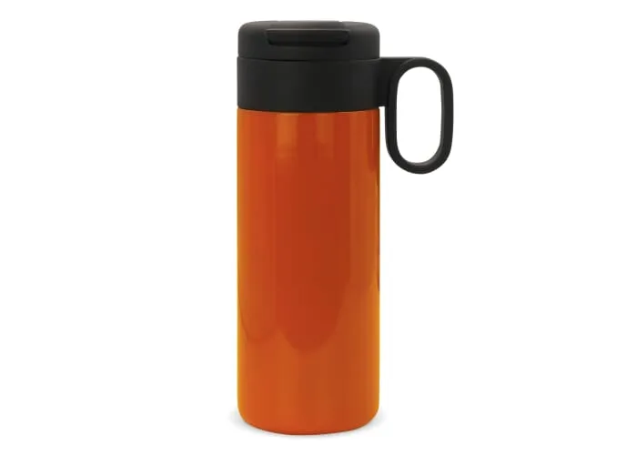 Thermofles Flow met handvat 400ml Oranje