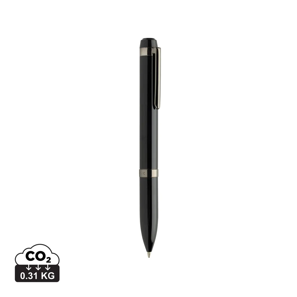 Swiss peak OSLO recycled rvs deluxe pen zwart