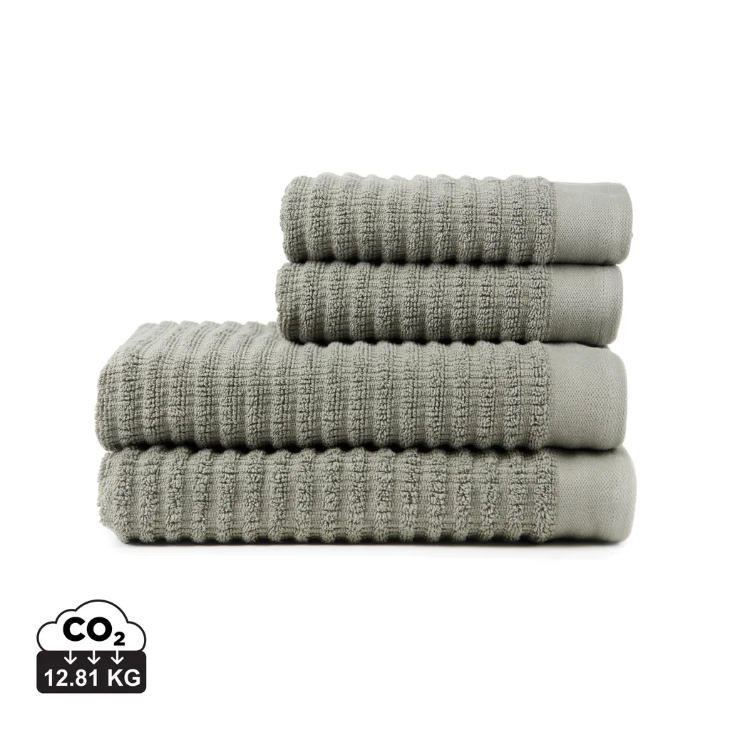 VINGA Landro handdoek, set van 4 stuks groen