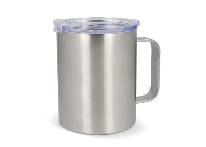 T-ceramic thermomok met deksel Danube 350ml Zilver