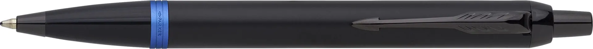 Parker IM Vibrant Rings PVD balpen zwart/blauw