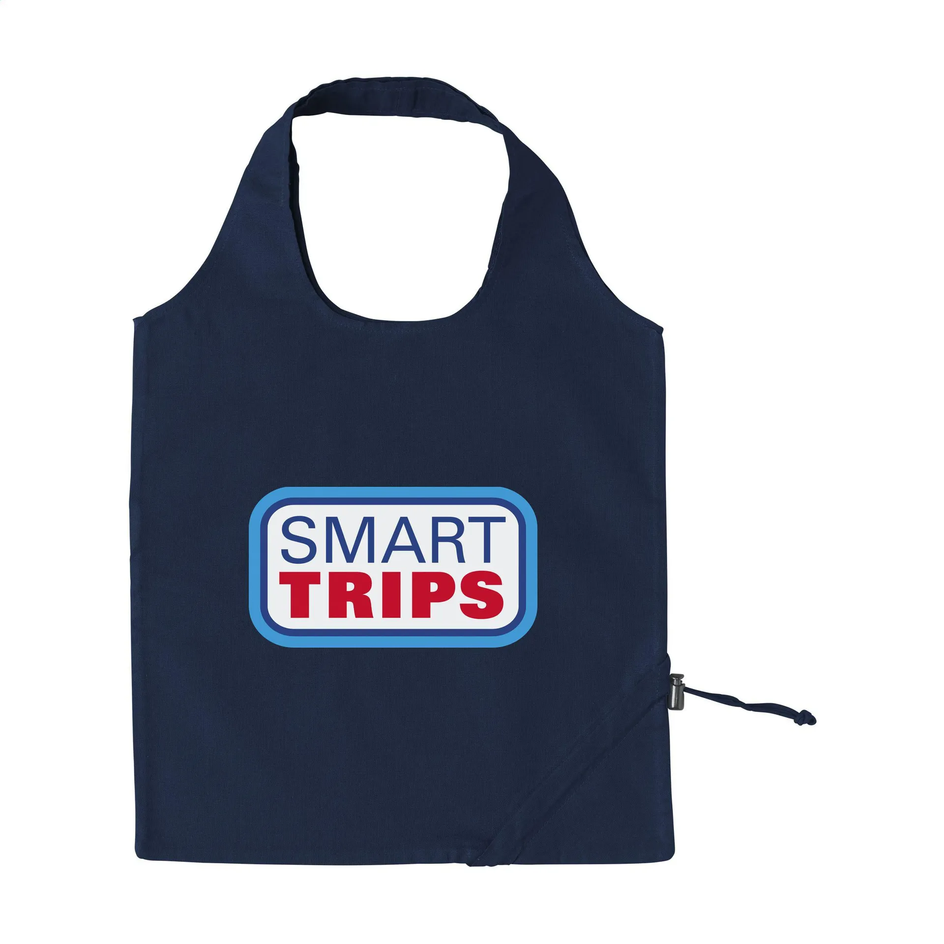 Strawberry Cotton (135 g/m²) opvouwbare tas donkerblauw