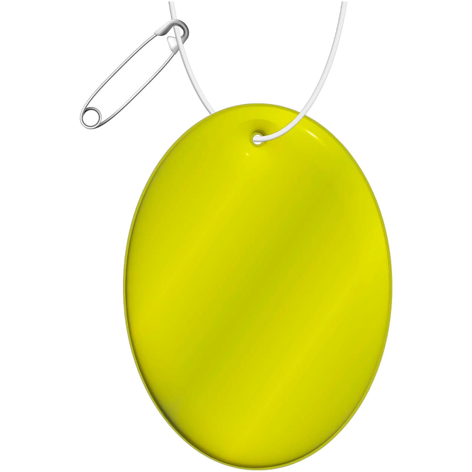 RFX™ H-16 ovale lichtgewicht reflecterende PVC hanger Neon geel