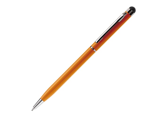 Balpen stylus metaal Oranje
