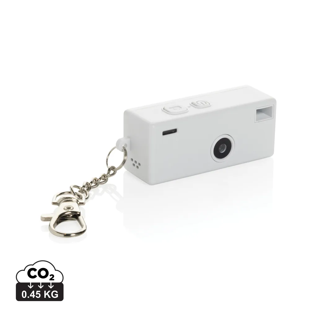 Cliq it RCS gerecyclede plastic sleutelhangercamera wit