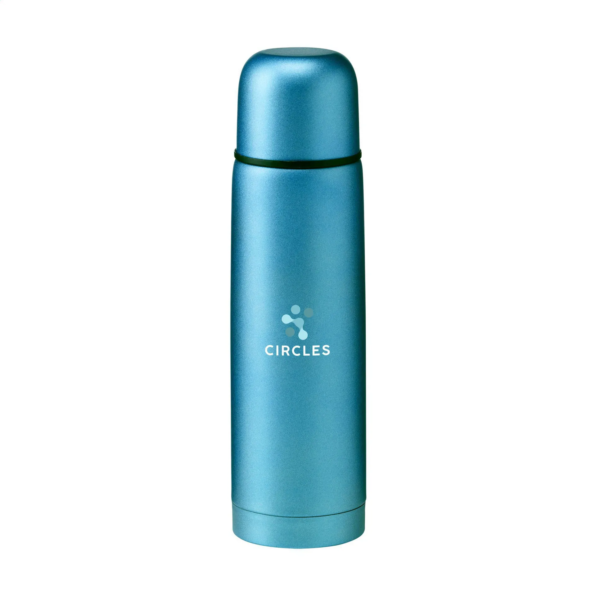 Frosted Bottle RCS Recycled Steel 500 ml thermosfles blauw