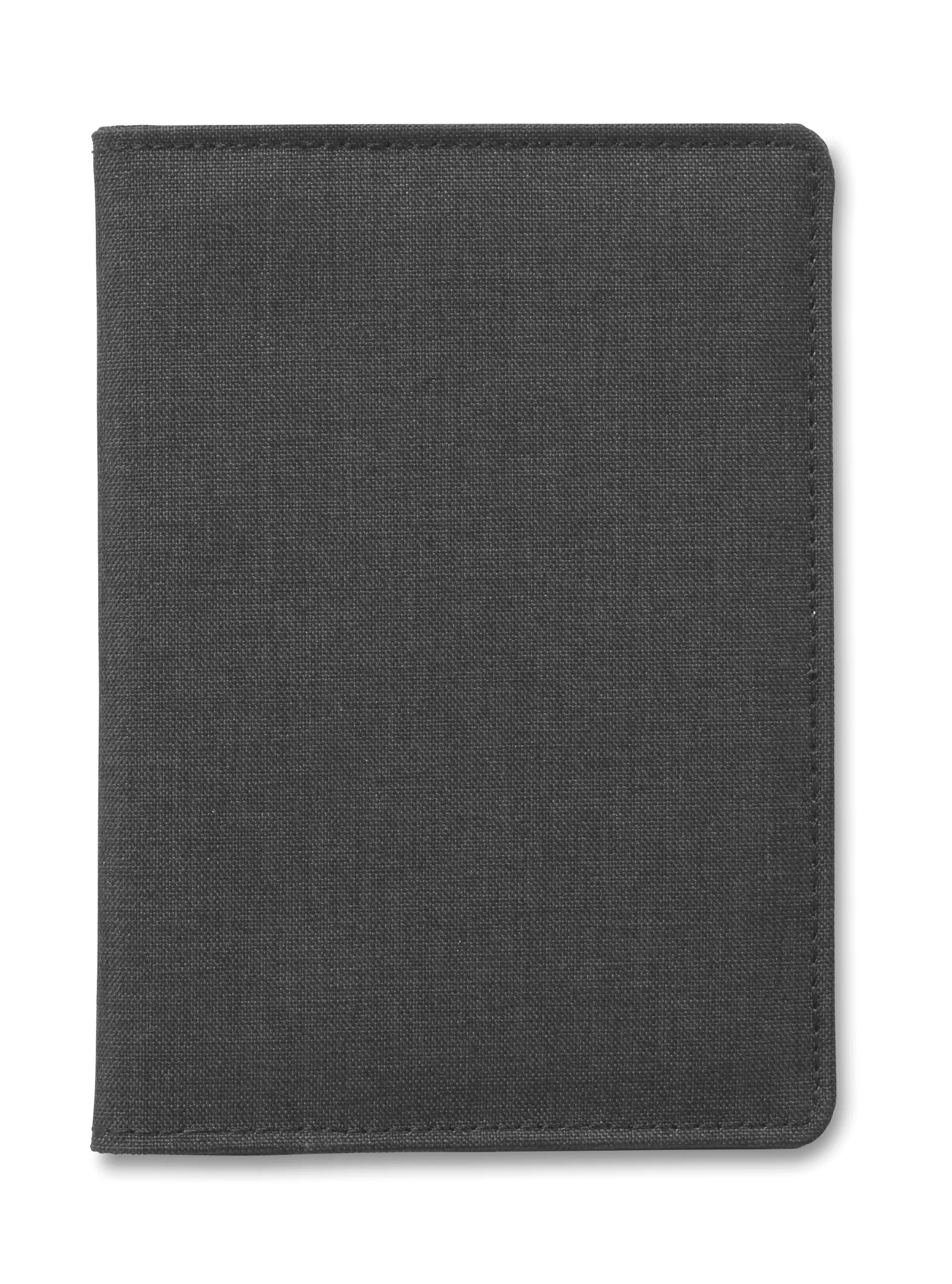 Paspoort etui, 2 tone Zwart
