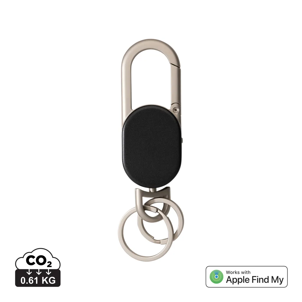 Keyfinder sleutelhanger met wereldwijd lokaliseren en USB C zwart