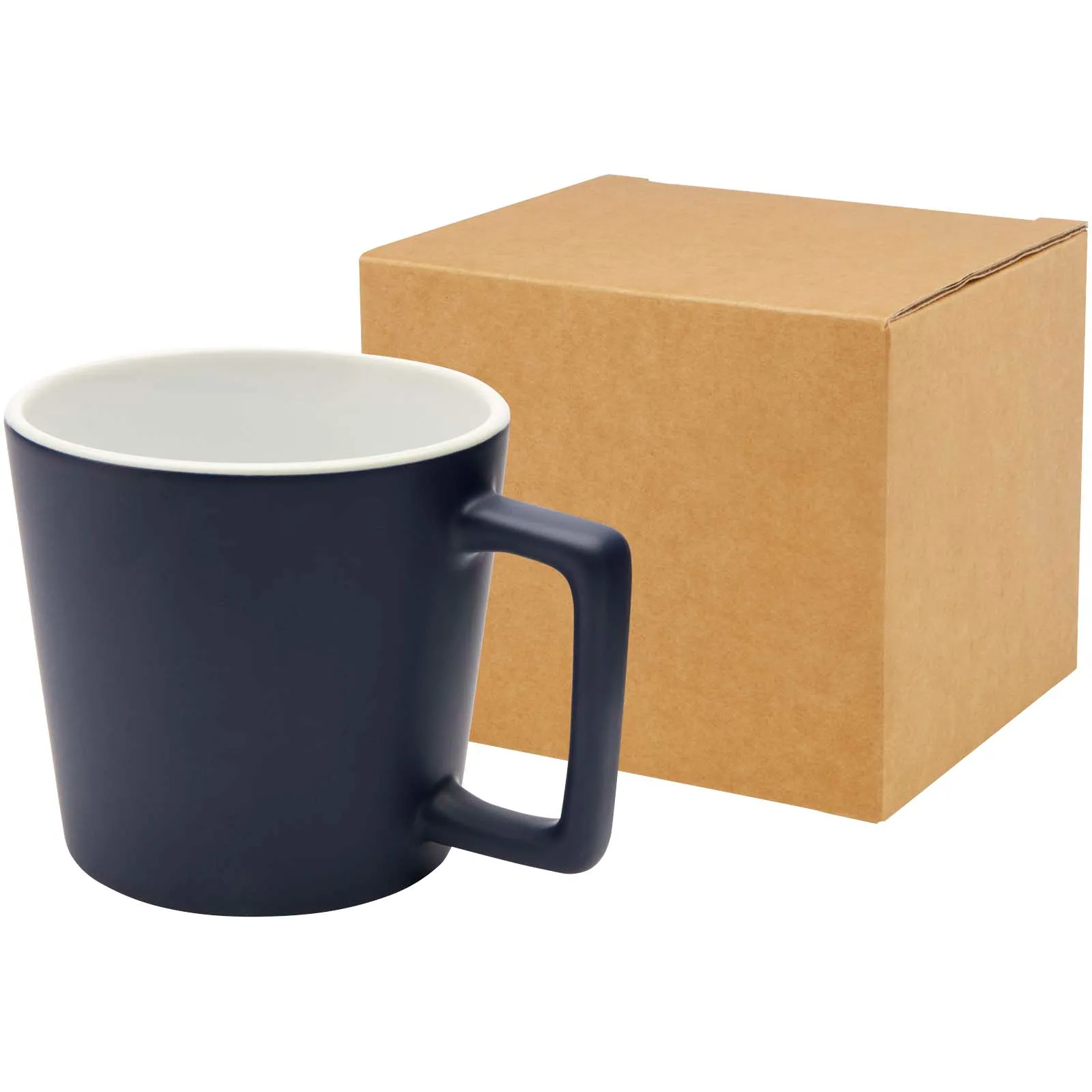 Cali keramische mok van 370 ml met matte afwerking Marineblauw