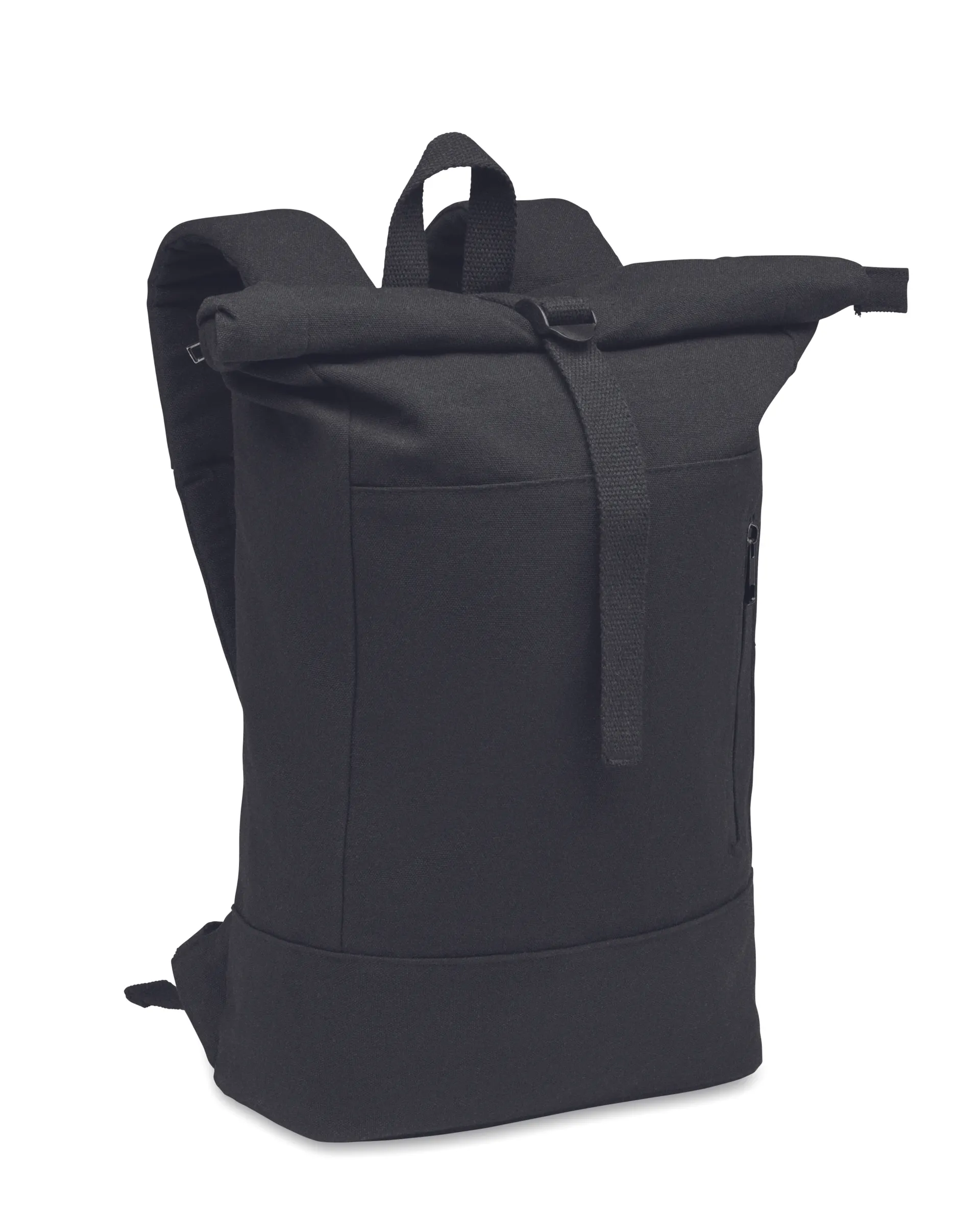 Rolltop 15 inch laptop rugzak Zwart