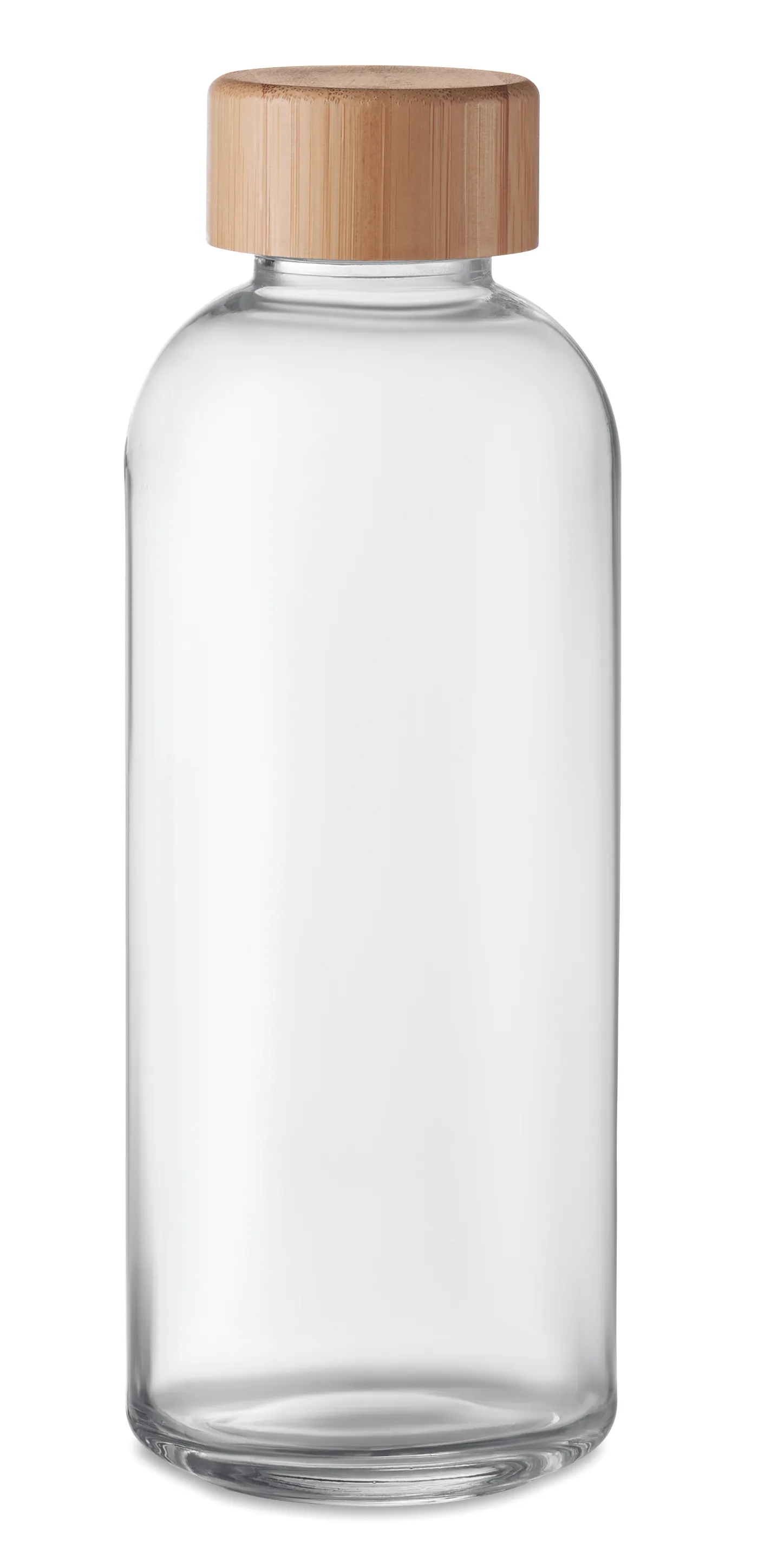 Glazen fles 650ml bamboe dop