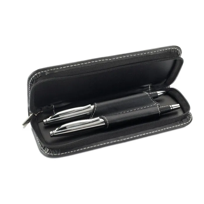 Balpen en rollerbalpen set Zwart
