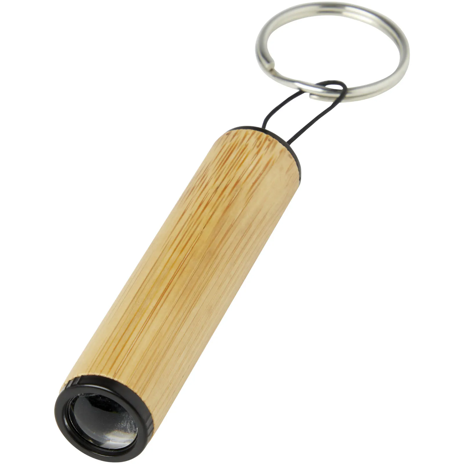 Cane bamboe sleutelhanger met lampje Natuur