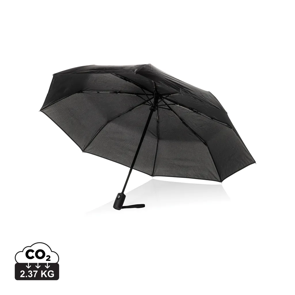 Swiss Peak Vito Aware™ RPET 21 inch auto open/close paraplu zwart