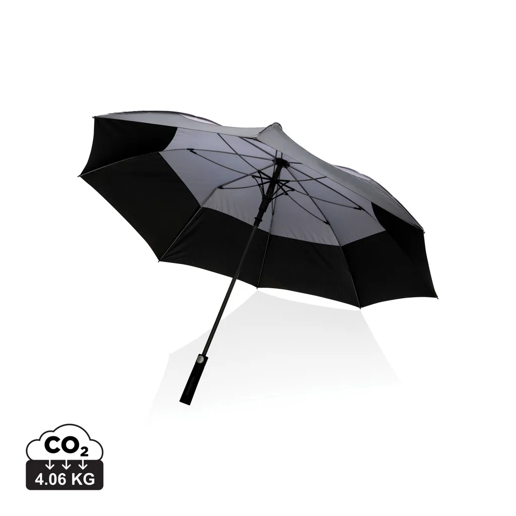 27" Impact AWARE™ RPET 190T auto open stormproof paraplu antraciet