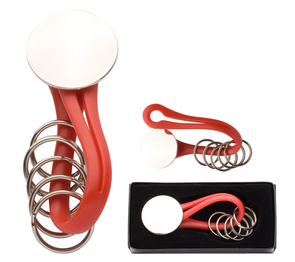 Knot sleutelhanger rood