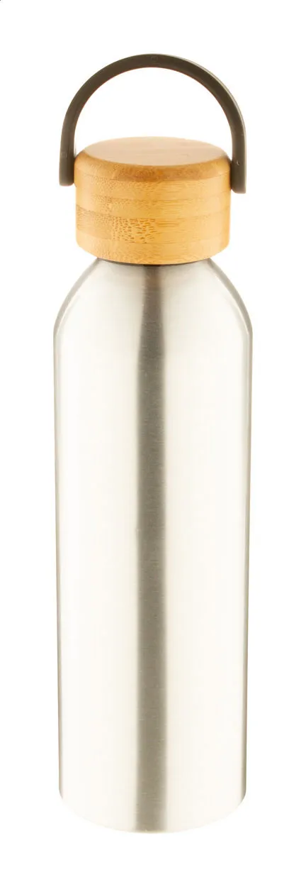 Zoboo aluminium fles zilver