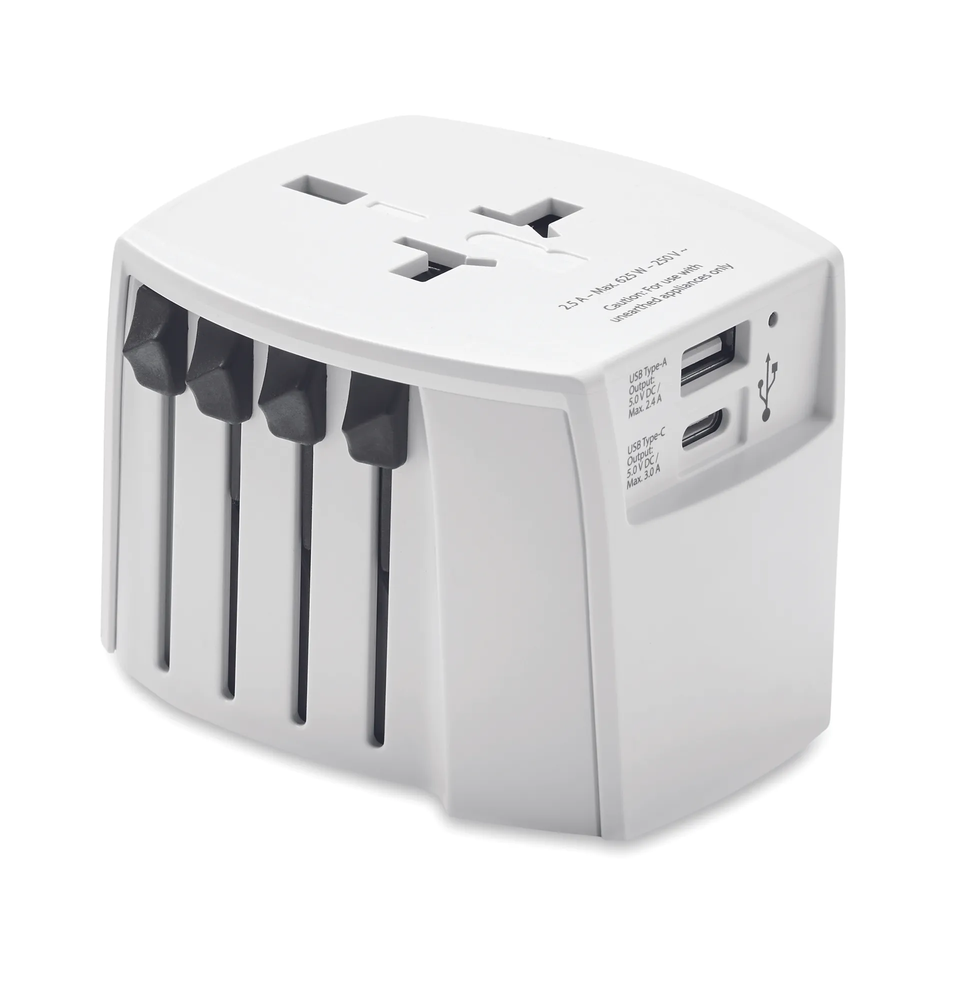 Skross MUV USB A/C adapter Wit