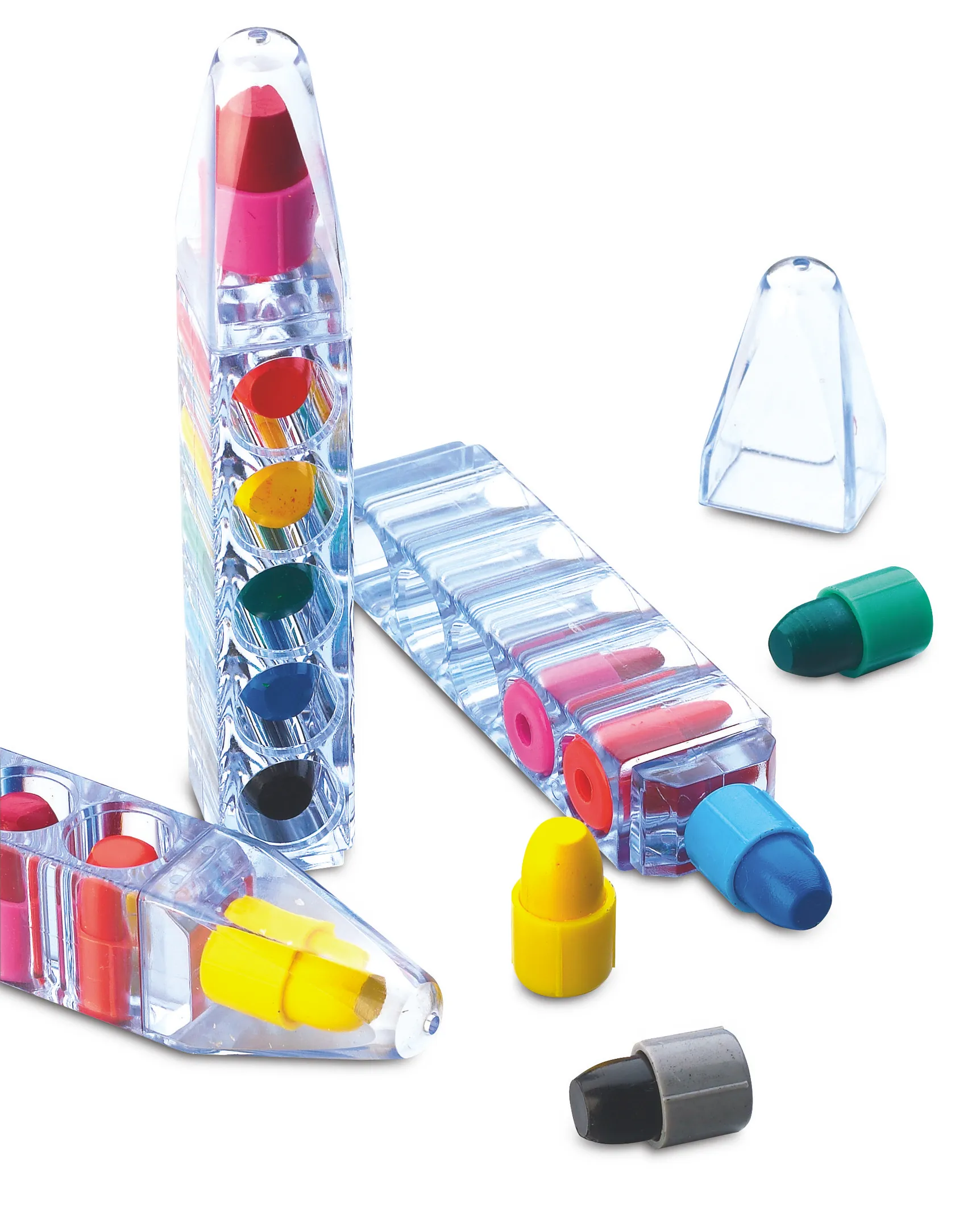 Set met 6 waskrijtjes