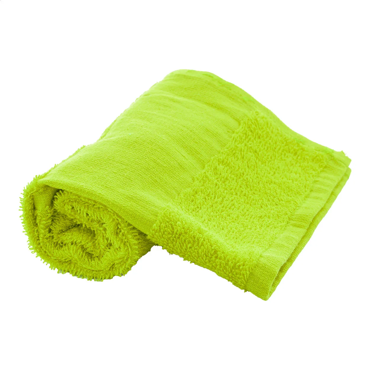 Terry S Katoenen badstof handdoek - 30×50 cm lime groen