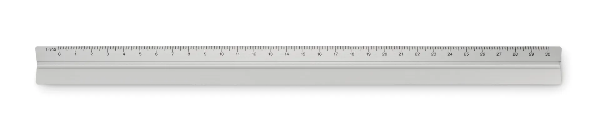 Aluminium liniaal 30cm